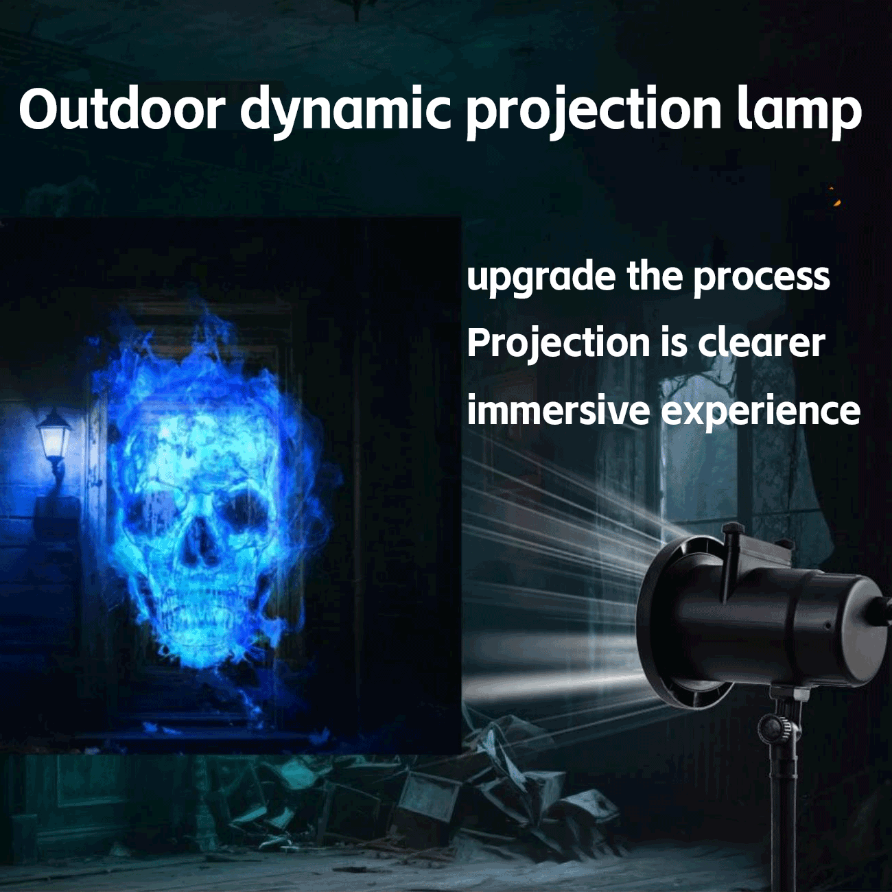 🎃turn Your Home Into A Haunted Halloween Wonderland |10 Unique 32ft Ultra-large Hd Projection Patterns Display