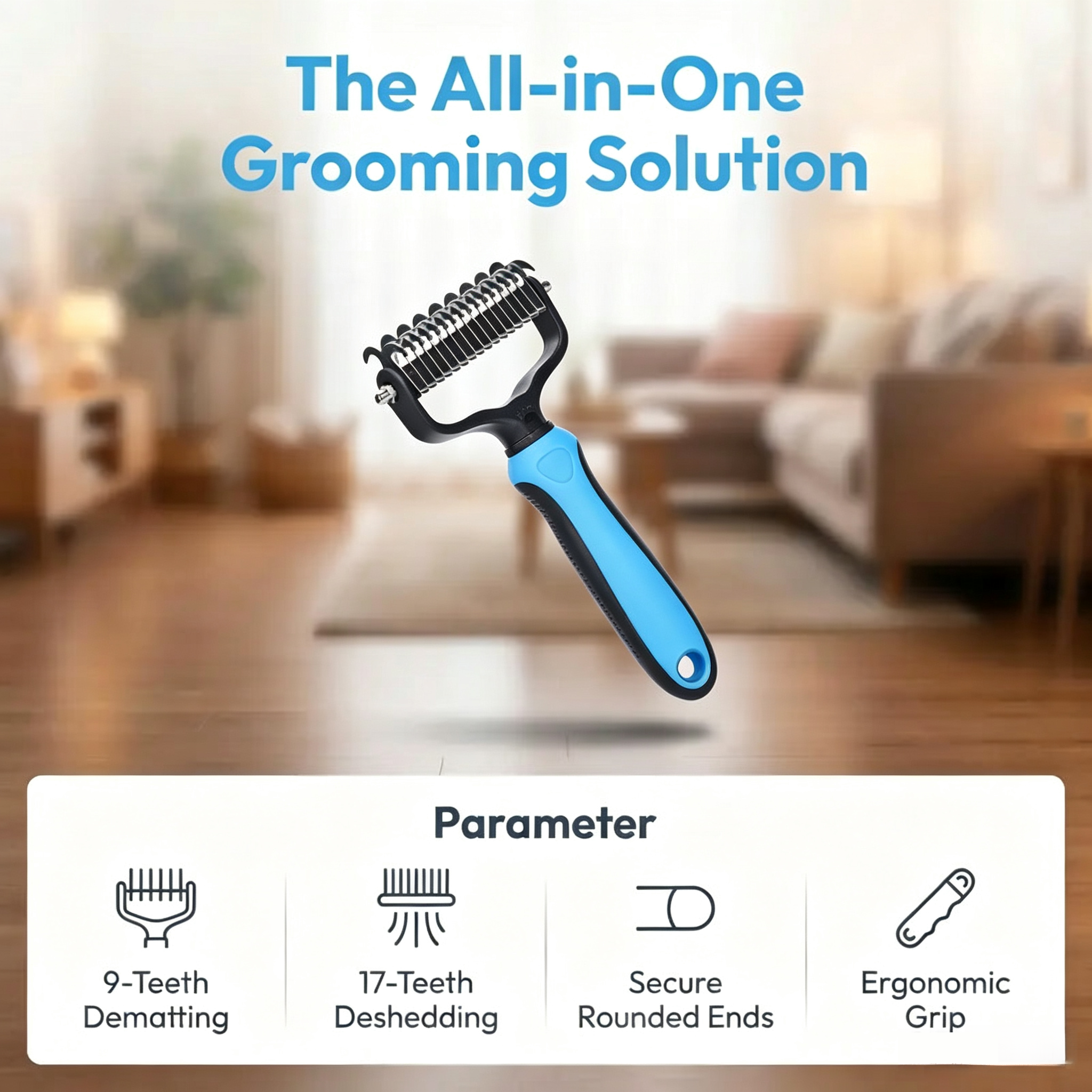 Double sided grooming comb