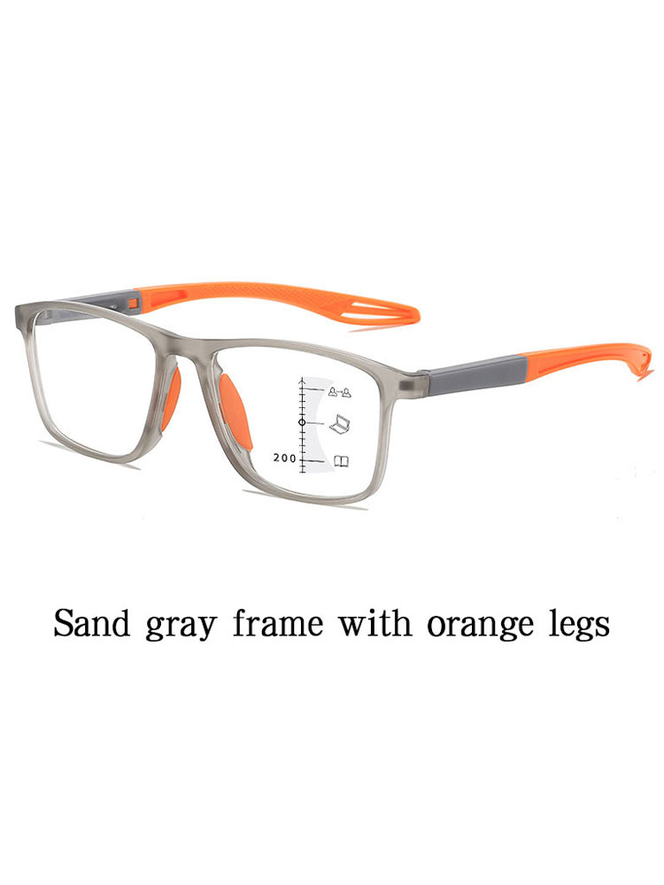 Multi-focus Progressive Reading Glasses – Blue Light Blocking, Ultra-light Sports Frame, Perfect For Distance And Near Vision – Fashionable Eyewear For Seniors