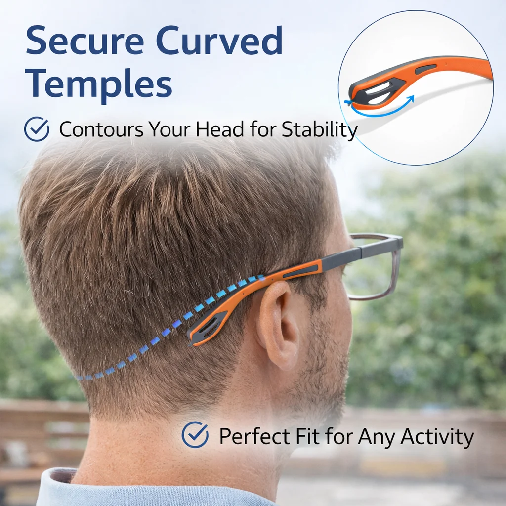 Multi-focus Progressive Reading Glasses – Blue Light Blocking, Ultra-light Sports Frame, Perfect For Distance And Near Vision – Fashionable Eyewear For Seniors