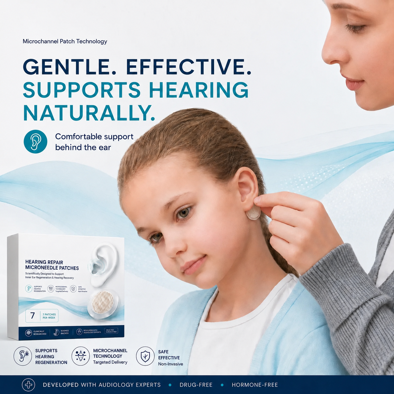 Gentle effective hearing support