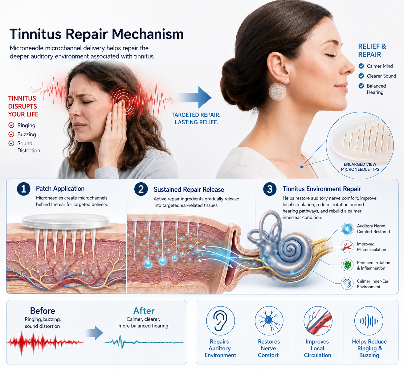 Tinnitus repair mechanism