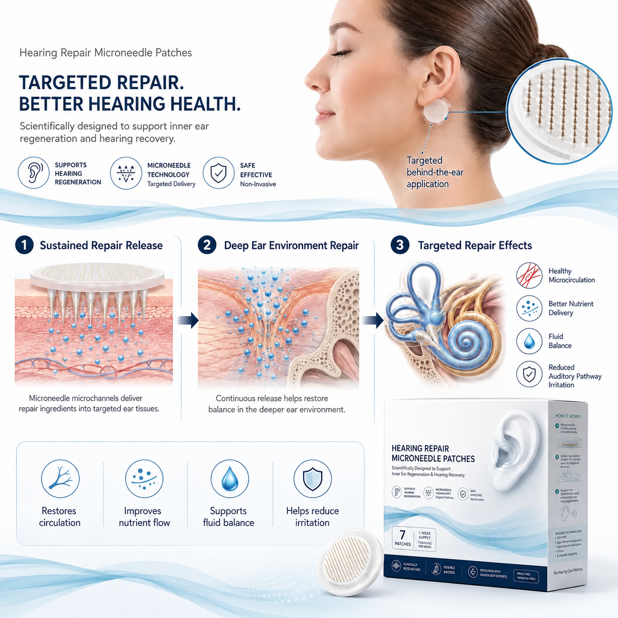 Targeted repair for better hearing health