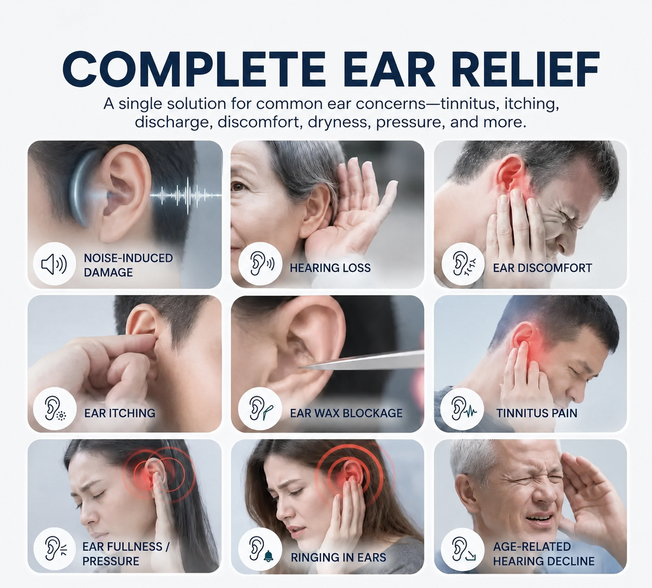 Complete ear relief