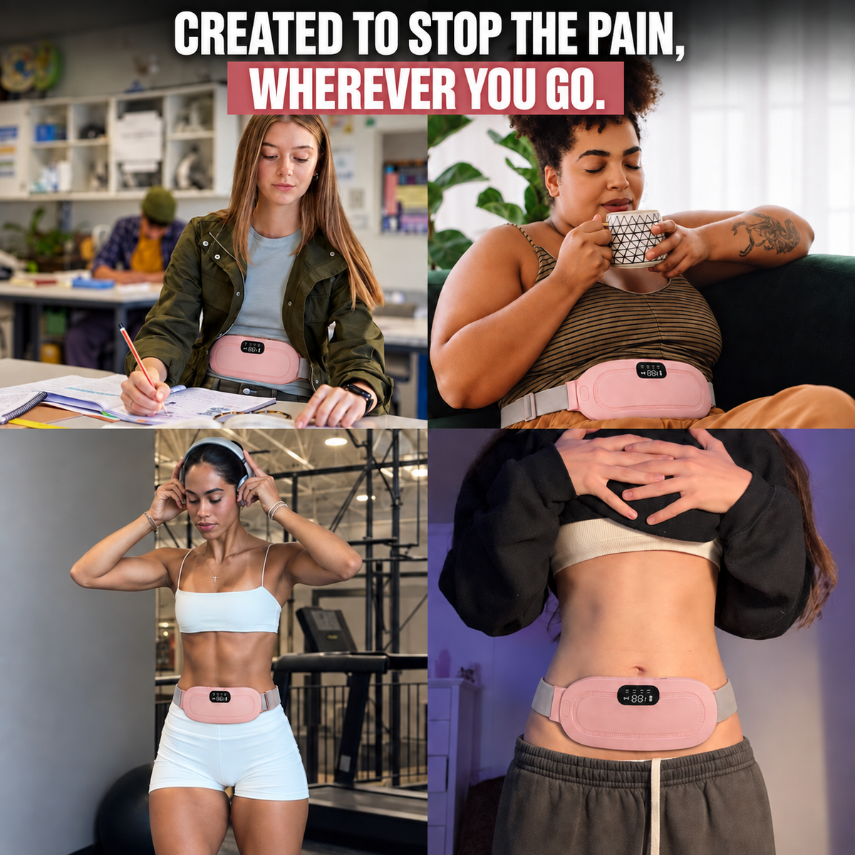 Massage Belt For Women: Uterus-warming Belt, Stomach-warming Belt, Uterus-warming Device—warm And Soothe The Abdomen With This Therapeutic Device