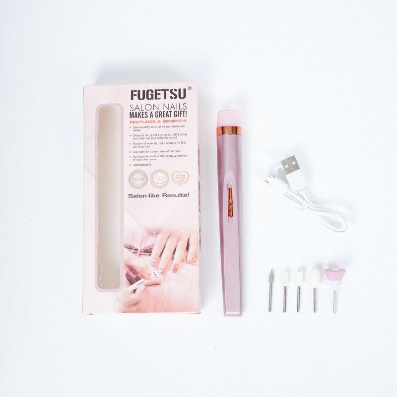 Electric Nail Drill File, Portable Manicure E-file For Acrylic Nails, Gel Remover & Polisher, Mini Cordless Nail Grinder