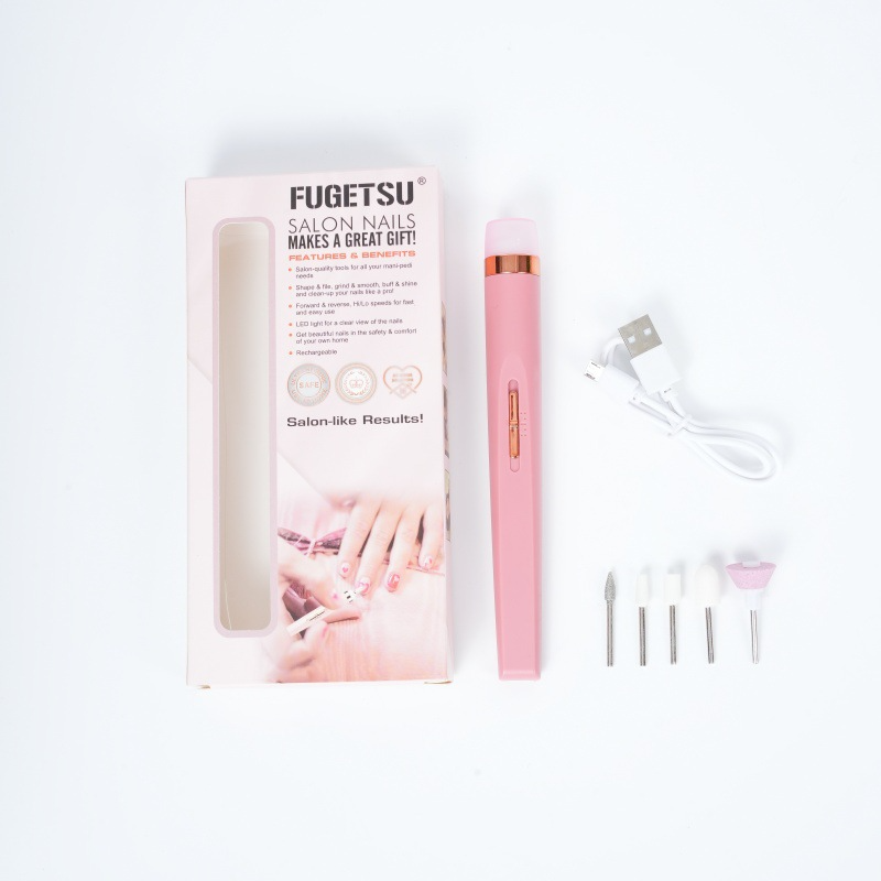 Electric Nail Drill File, Portable Manicure E-file For Acrylic Nails, Gel Remover & Polisher, Mini Cordless Nail Grinder