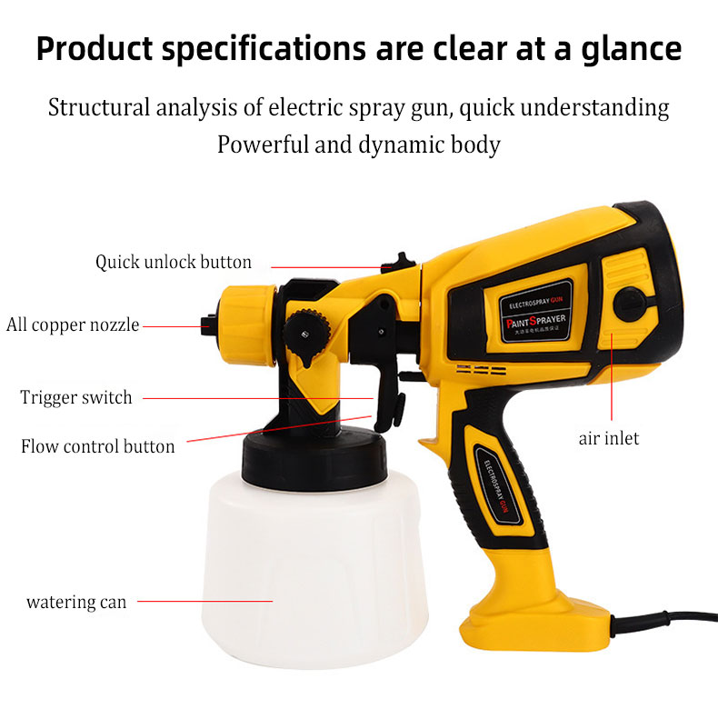Electric Spray Gun, High-pressure Spray Gun, Portable Latex Paint, Formaldehyde Spray Gun Manufacturer, Glue Spray Gun