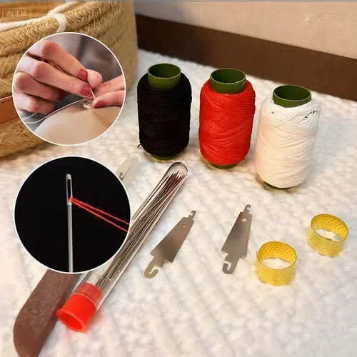 34-piece Value Hand Sewing Needle Set – Large-eye Easy-thread Steel Needles With Thread, Ideal For Quilt & Comforter Mending