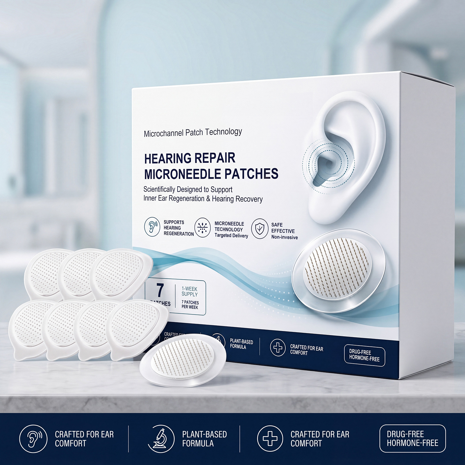 [Gentle Formula Ear Contour Patches For Convenient Daily Care]