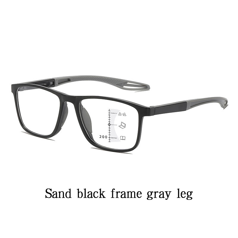 Multi-focus Progressive Reading Glasses – Blue Light Blocking, Ultra-light Sports Frame, Perfect For Distance And Near Vision – Fashionable Eyewear For Seniors