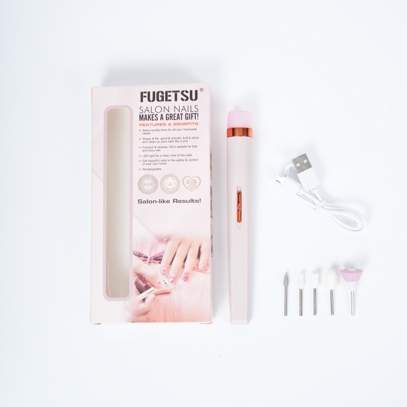 Electric Nail Drill File, Portable Manicure E-file For Acrylic Nails, Gel Remover & Polisher, Mini Cordless Nail Grinder