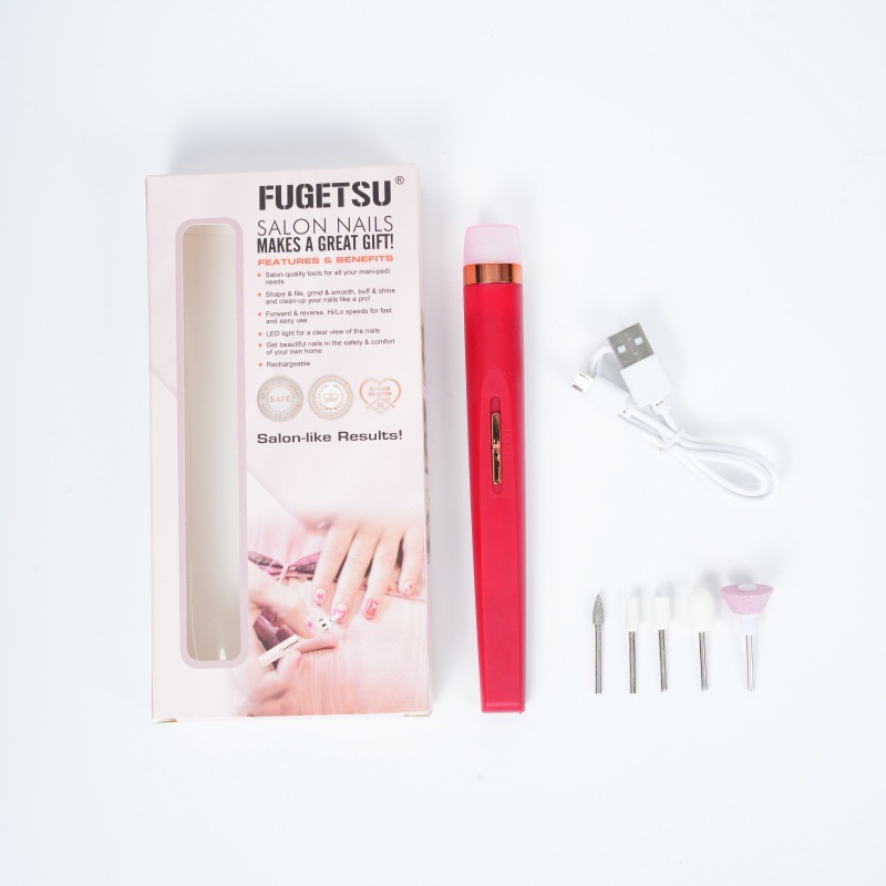 Electric Nail Drill File, Portable Manicure E-file For Acrylic Nails, Gel Remover & Polisher, Mini Cordless Nail Grinder