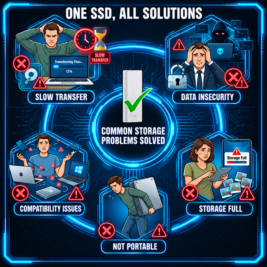 Portable Solid-state Drive (ssd) External Hard Drive