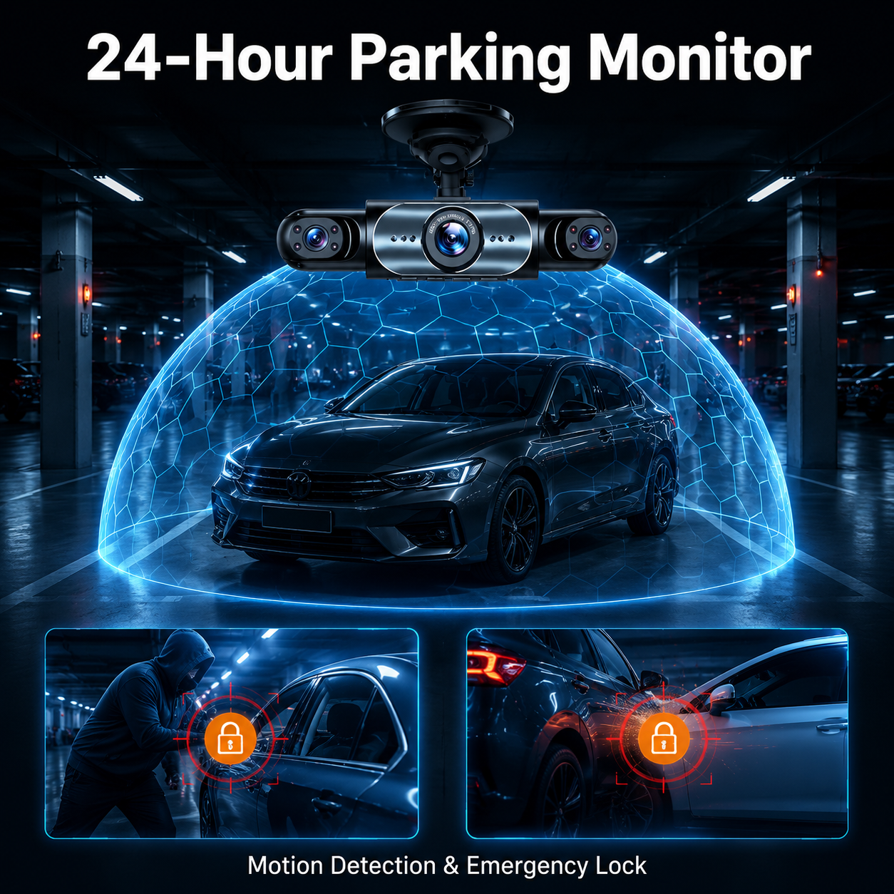 2-inch Four-lens Dash Cam