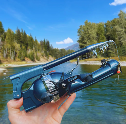 Folding Fishing Rod, Foldable Fishing Rod, Telescopic Road, Short Section, Portable Cross-border Fishing Rod, Fishing Gear