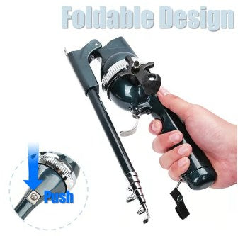 Folding Fishing Rod, Foldable Fishing Rod, Telescopic Road, Short Section, Portable Cross-border Fishing Rod, Fishing Gear