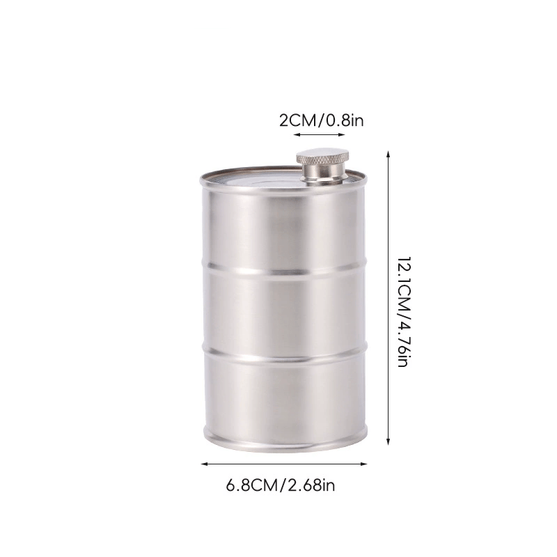 Creative Outdoor Diesel Drum-style Flask—portable Camping Flask