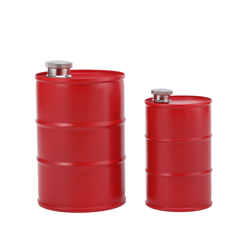 Creative Outdoor Diesel Drum-style Flask—portable Camping Flask