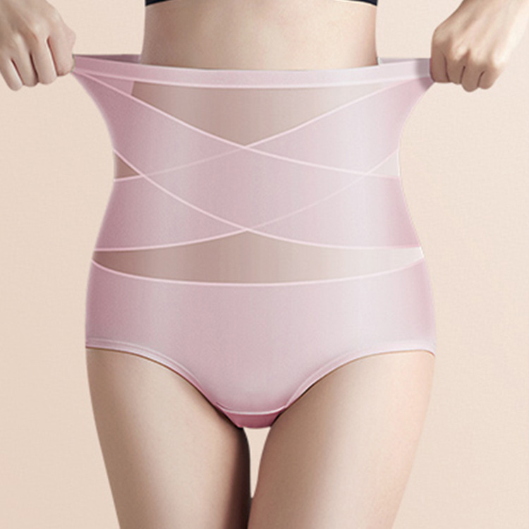High Waisted Body Shaping Pants, Restrained Waist And Hip Lifting Underwear, Crossed Bandage And Abdominal Compression Pants