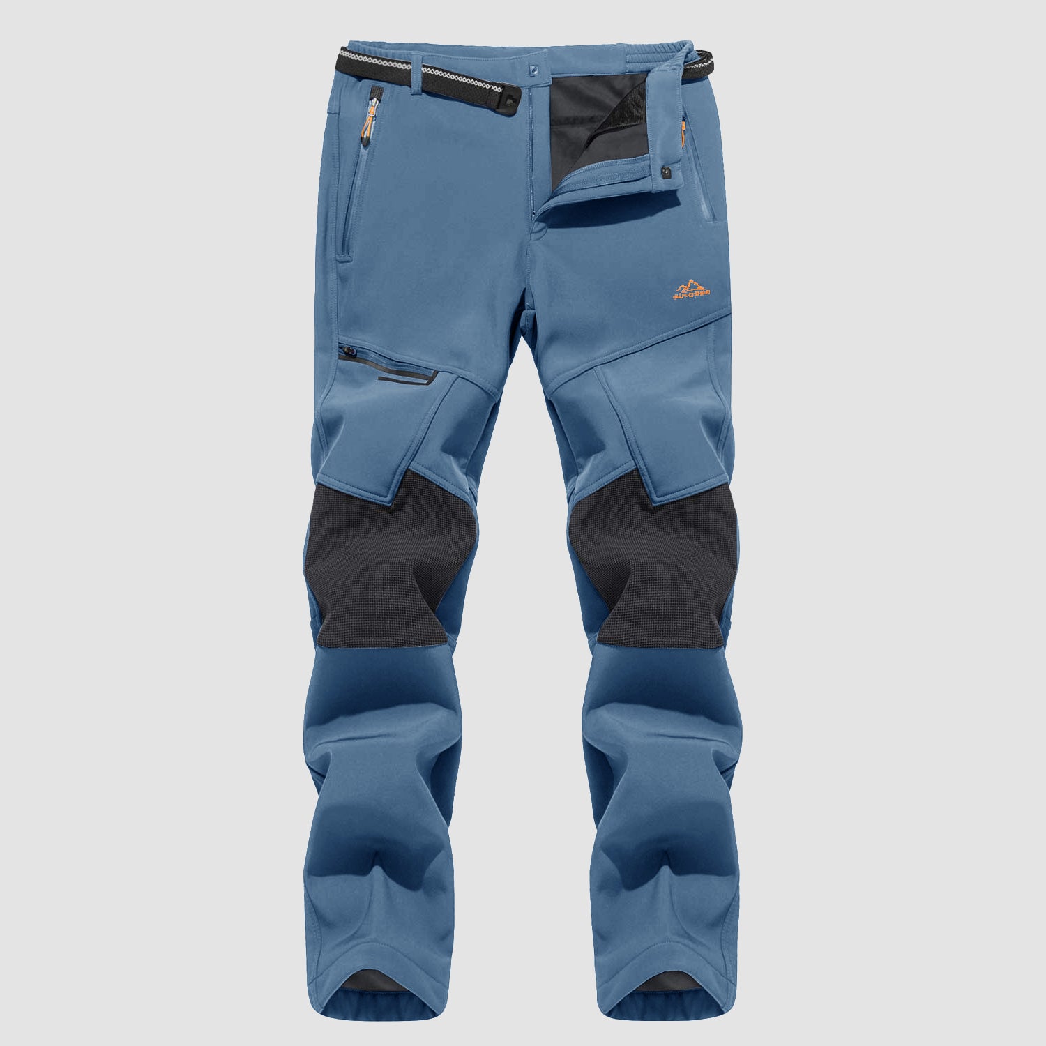 Men's Fleece-Lined Winter Ski Pants – Water-Resistant with 4 Zip Pockets