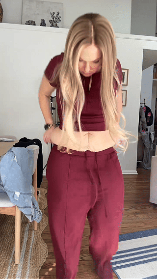⚡FINAL SALE⚡- Women's 2-Piece Outfits Summer Short Sleeve Crop Slim Fit Tops & Wide Leg Pants