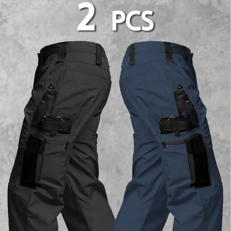 Men's Solid Color Tactical Work Pants