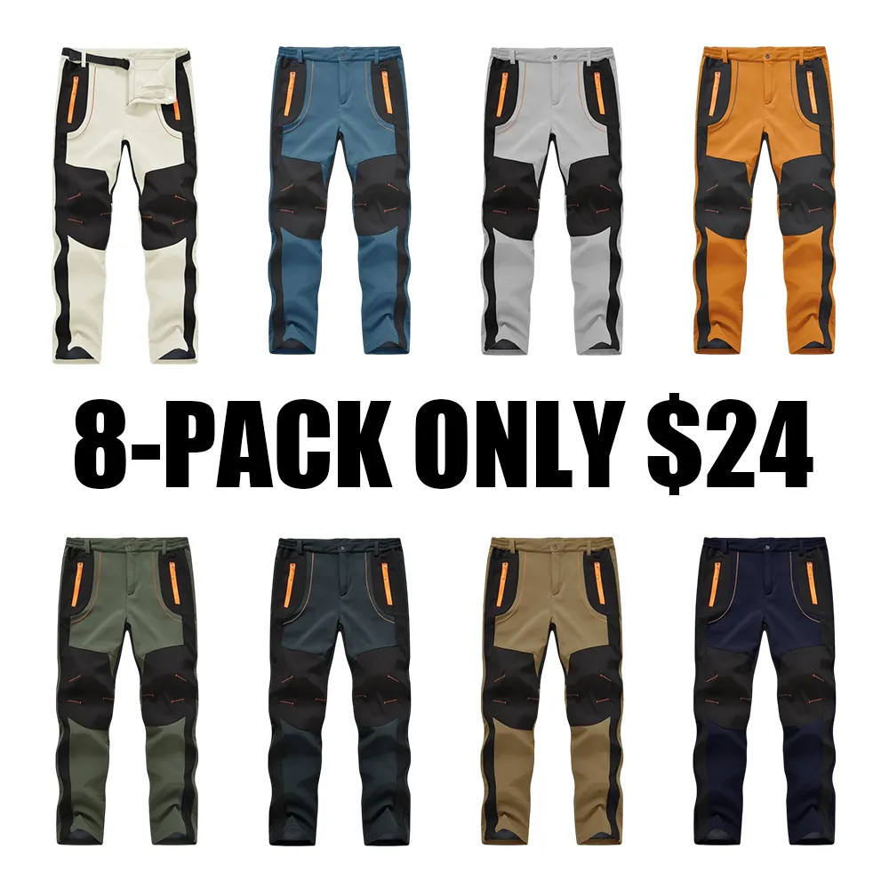 Men's Waterproof Fleece-Lined Softshell Pants