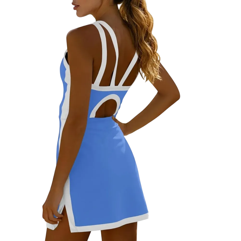 Women's Sleeveless Halter Tennis Dress