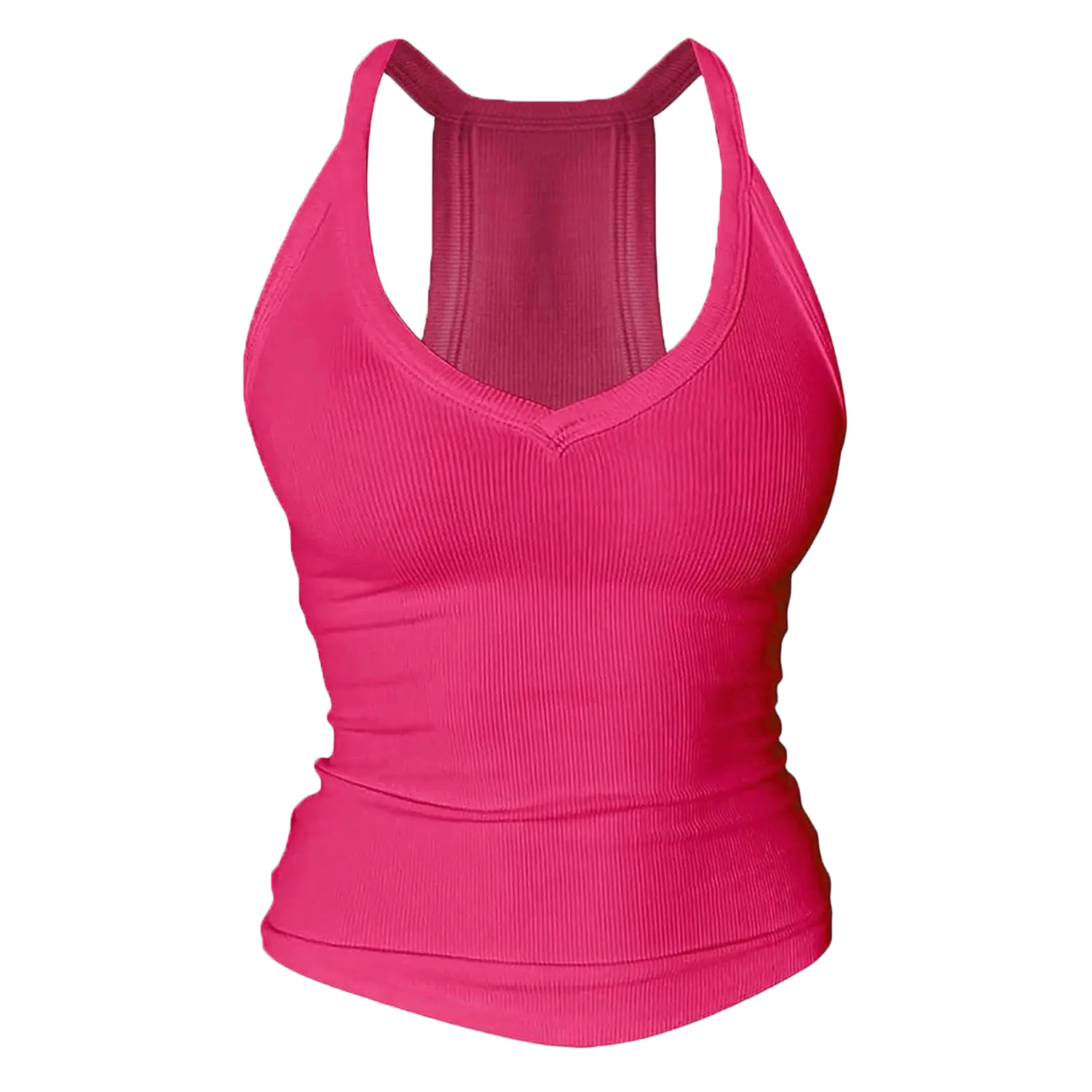 ⚡FINAL SALE⚡ Women’s Built-In Bra Backless Ribbed Tank Top