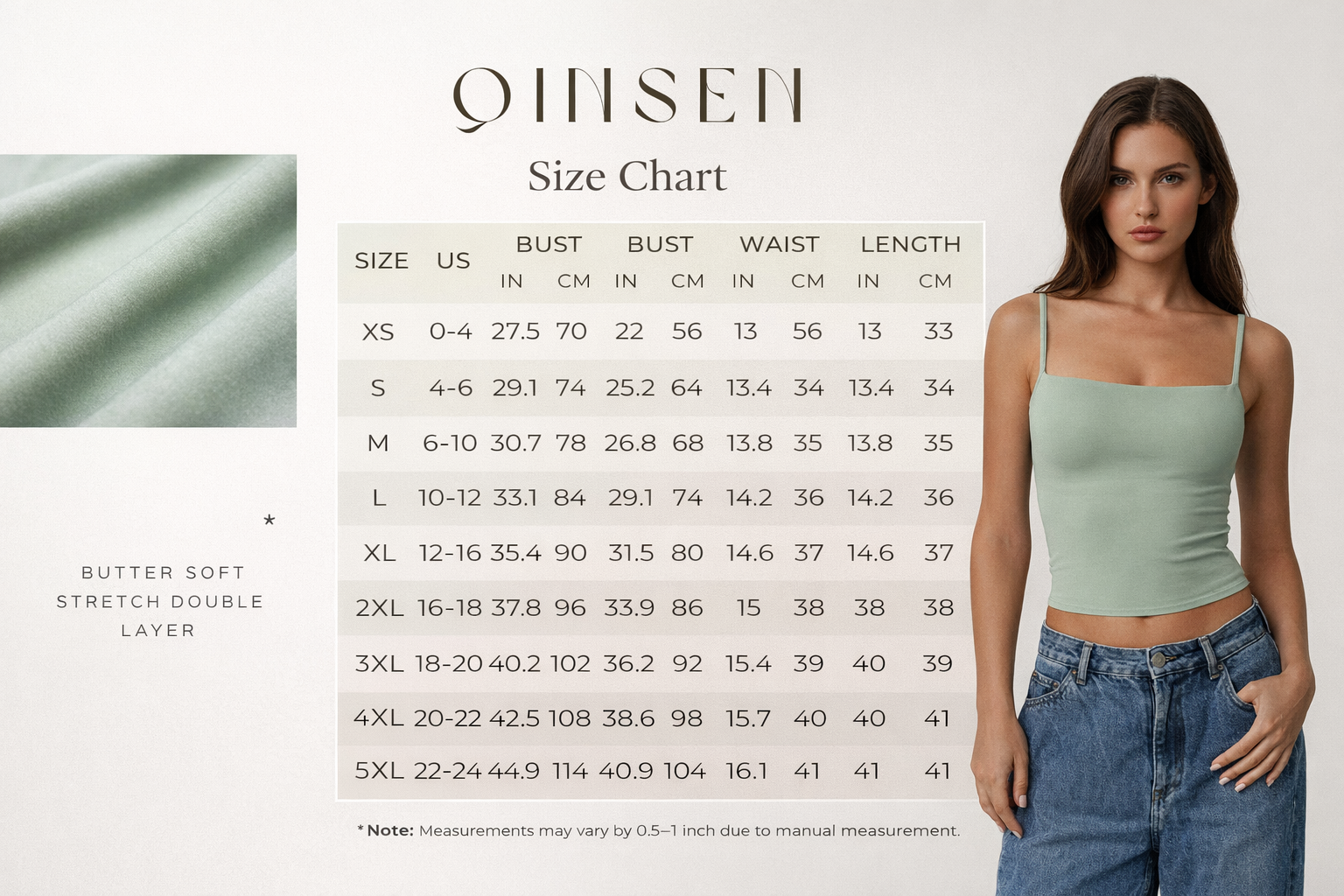 ⚡FINAL SALE⚡-Women's Double-Layer Basic Tank Top