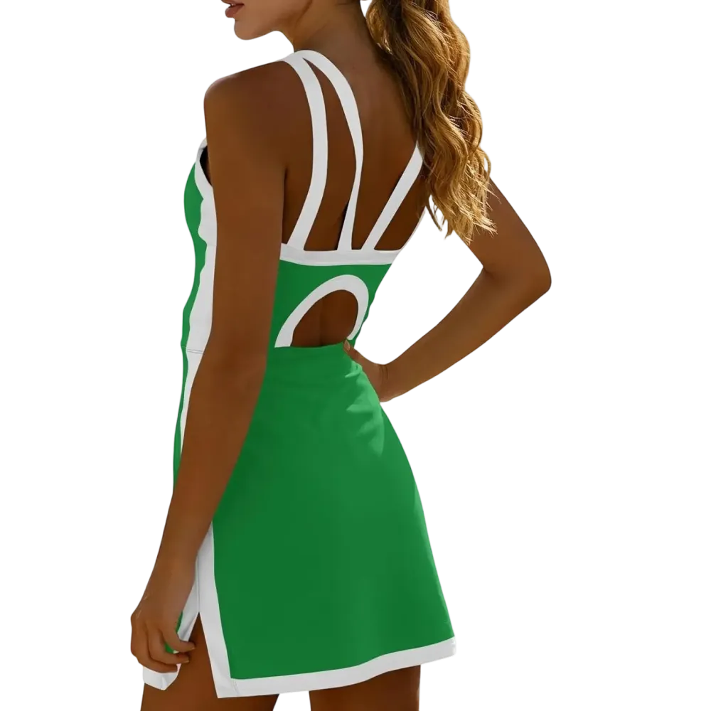 Women's Sleeveless Halter Tennis Dress