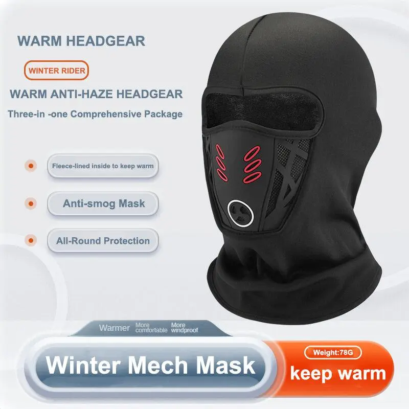 Winter Rider Warm Anti-Haze Balaclava Full Face Mask