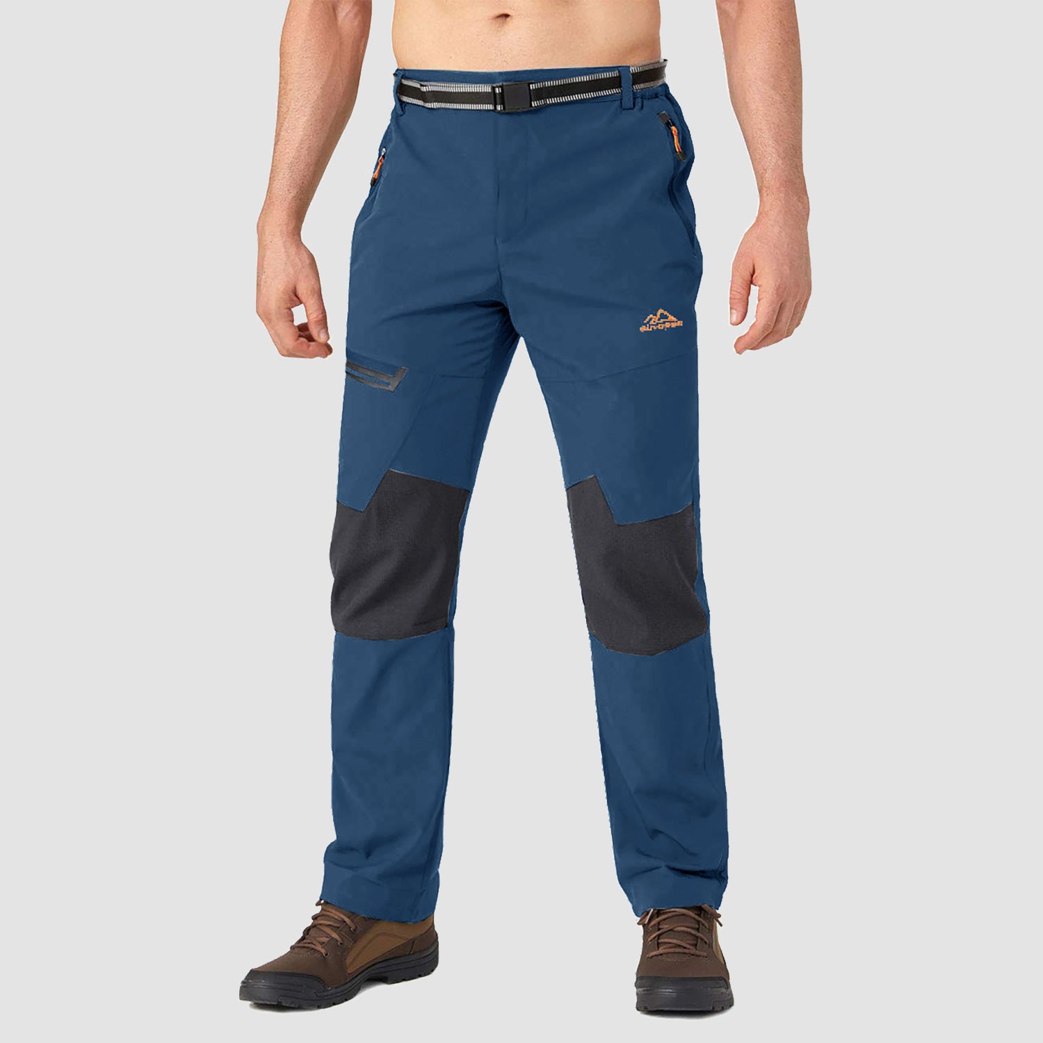 Men's Fleece-Lined Winter Ski Pants – Water-Resistant with 4 Zip Pockets