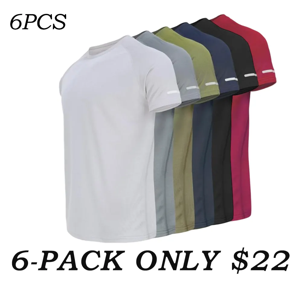 Men's Reflective Breathable Gym Quick Tee