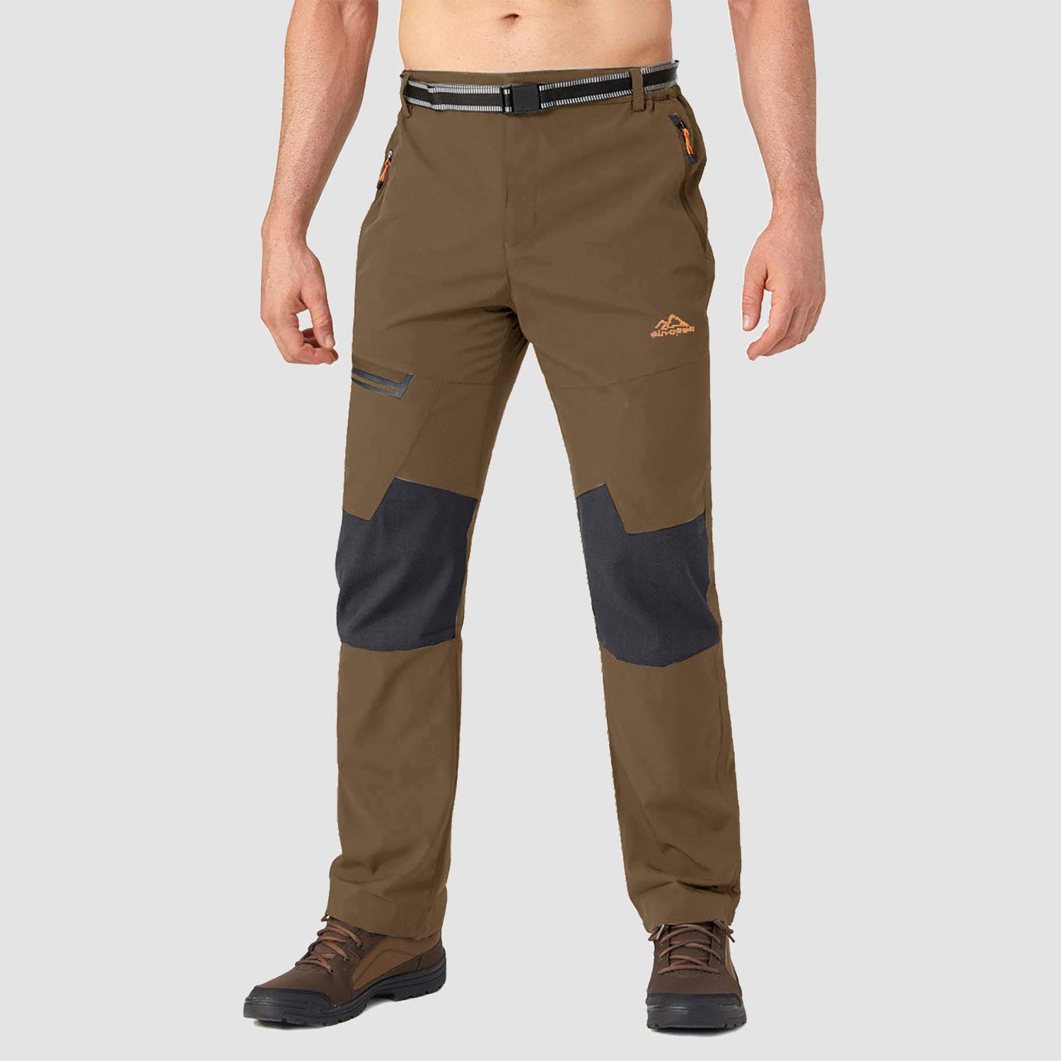 Men's Fleece-Lined Winter Ski Pants – Water-Resistant with 4 Zip Pockets