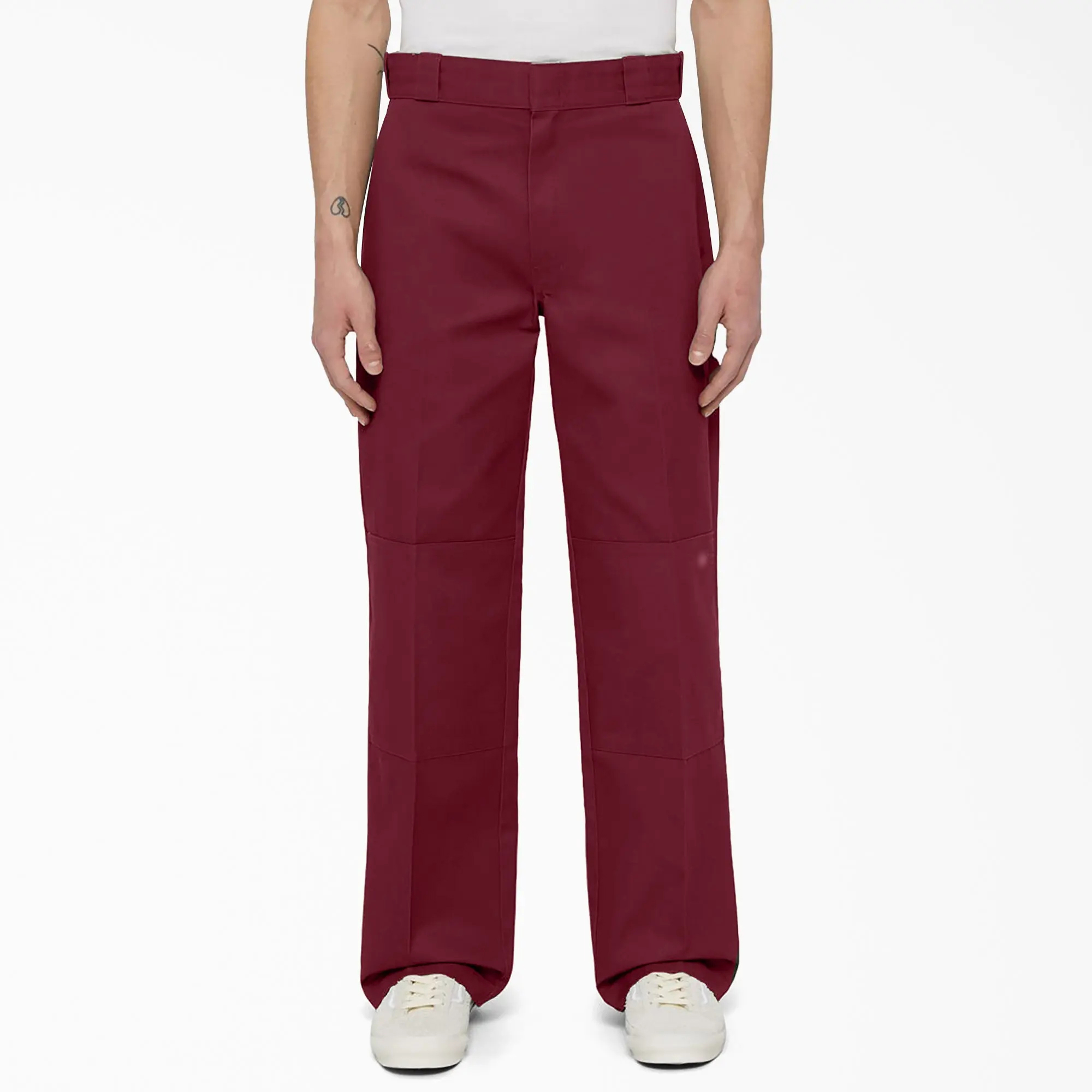 Men's Loose Fit Double Knee Multi-Pocket Utility Work Pant