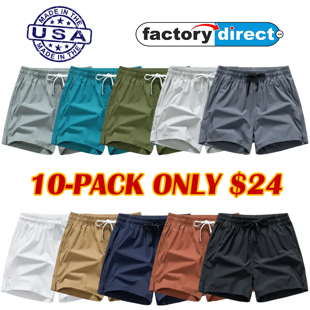 Men's Zipper Pocket Shorts