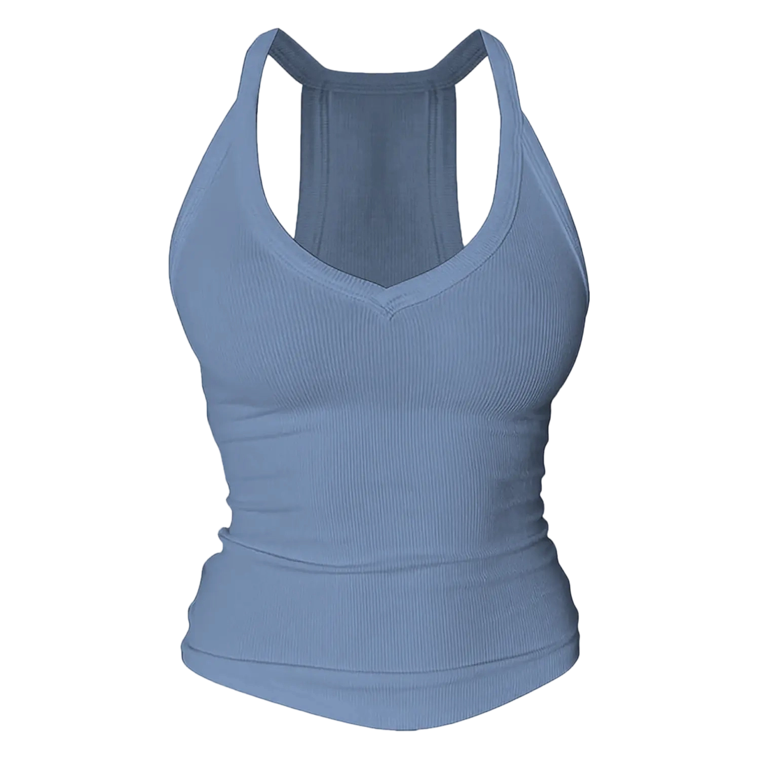 ⚡FINAL SALE⚡ Women’s Built-In Bra Backless Ribbed Tank Top