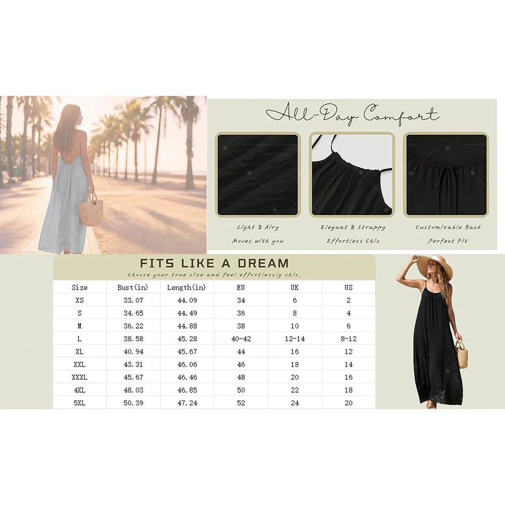 Lady's summer halter-neck backless dress