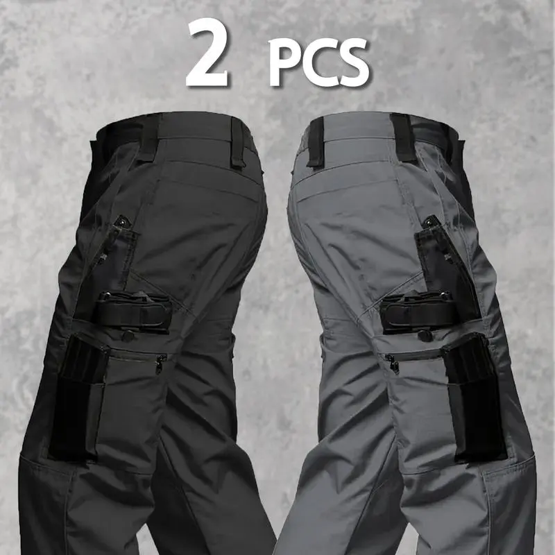 Men's Solid Color Tactical Work Pants