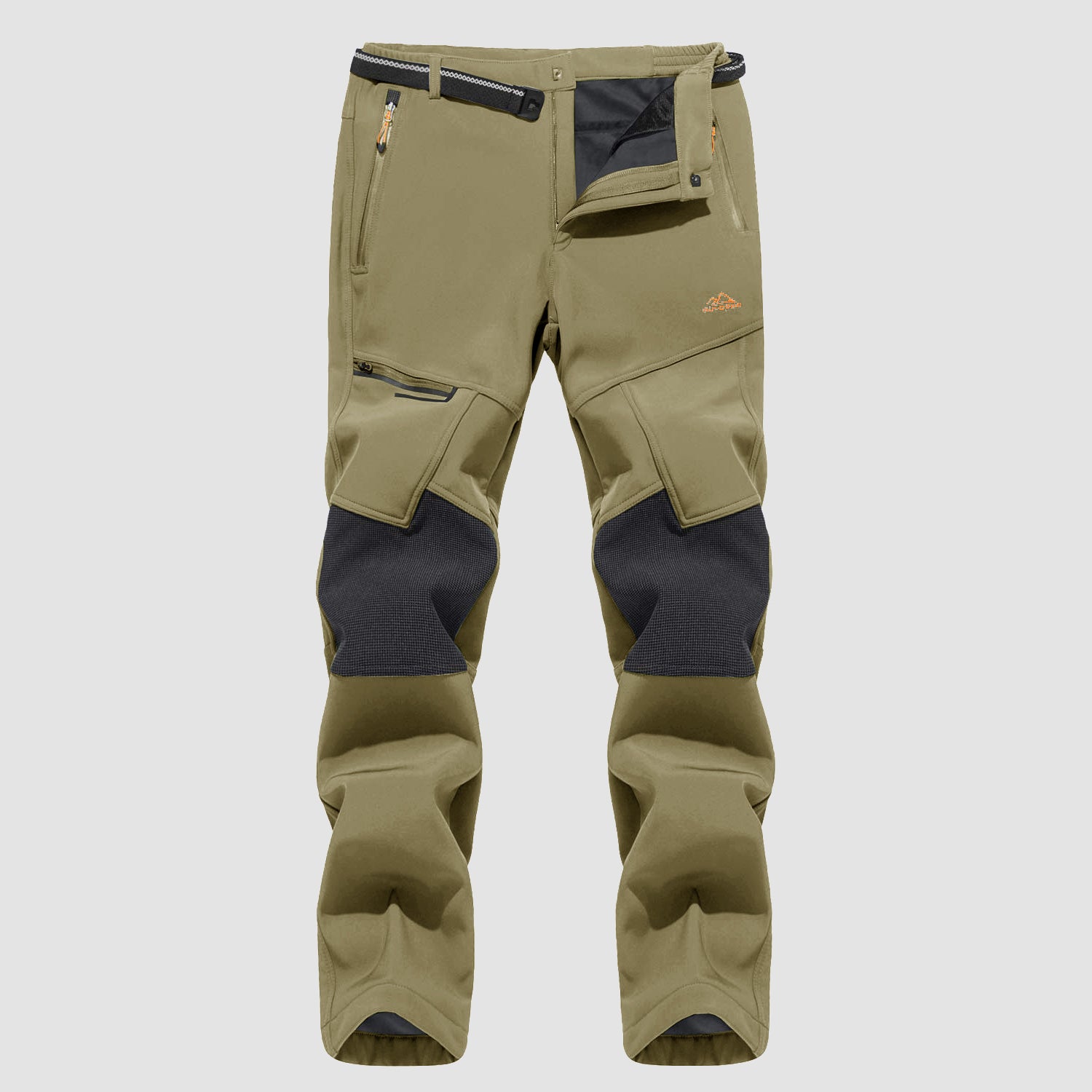 Men's Fleece-Lined Winter Ski Pants – Water-Resistant with 4 Zip Pockets