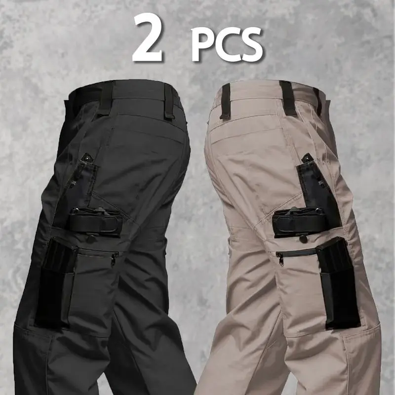 Men's Solid Color Tactical Work Pants