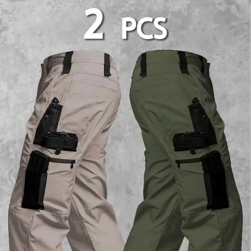 Men's Solid Color Tactical Work Pants