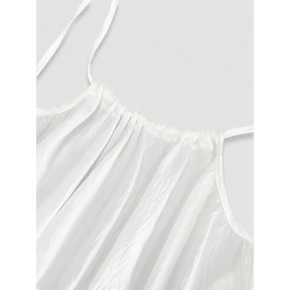 Lady's summer halter-neck backless dress