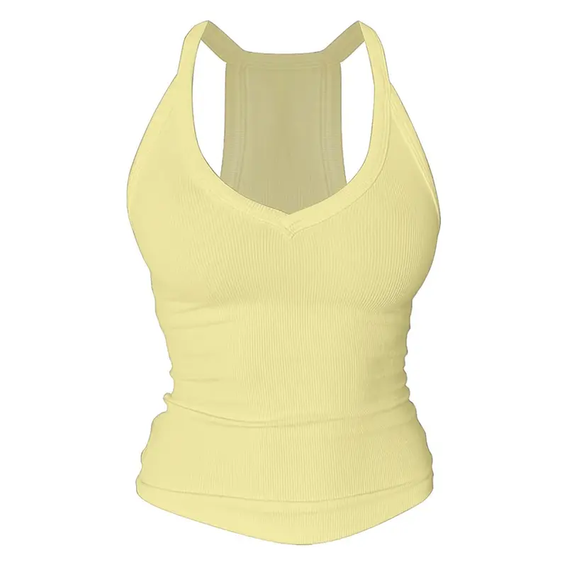 ⚡FINAL SALE⚡ Women’s Built-In Bra Backless Ribbed Tank Top