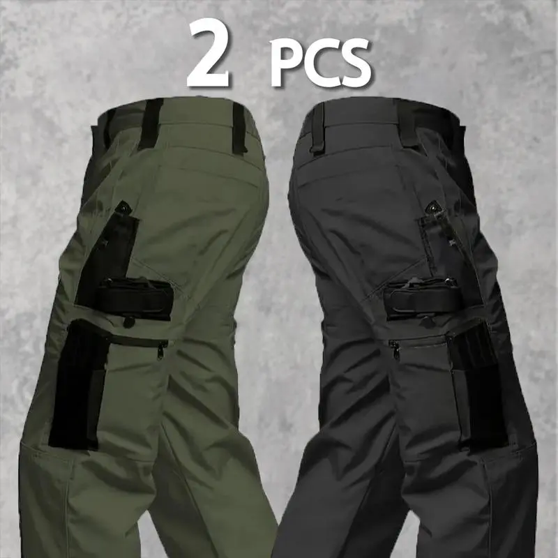 Men's Solid Color Tactical Work Pants