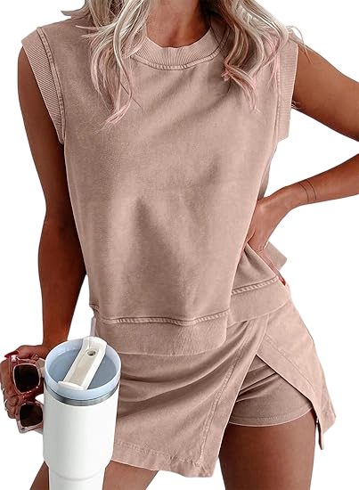 🔥Last day promotion🔥Women's Travel Outfits Summer Lounge Set Two Pieces