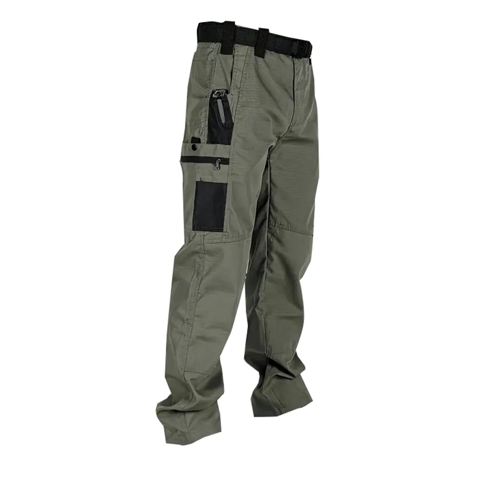 Men's Solid Color Tactical Work Pants
