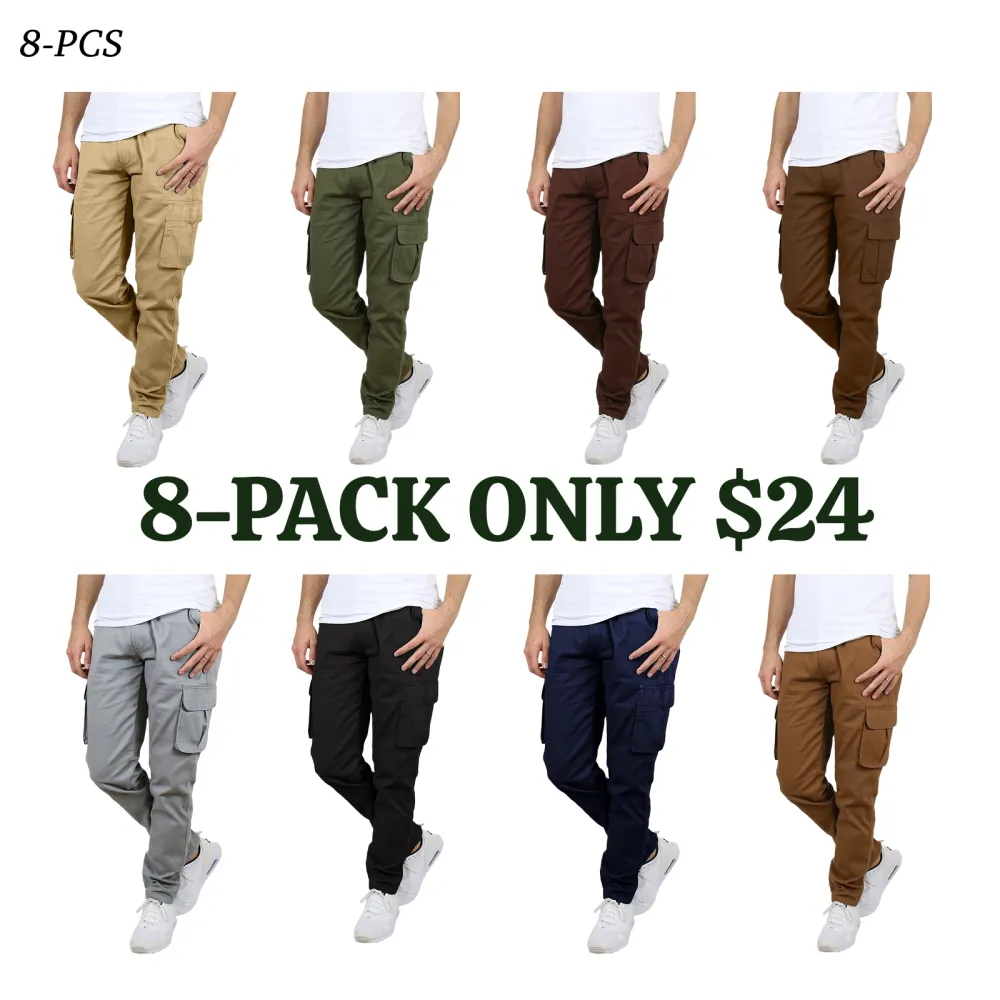 Men's Flex Stretch Cotton Cargo Pants